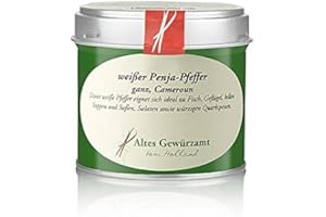 ALTES GEWÜRZAMT GMBH Weißer Penja Pfeffer, ganz, Camerun, Altes Gewürzamt Ingo Holland, 90 g