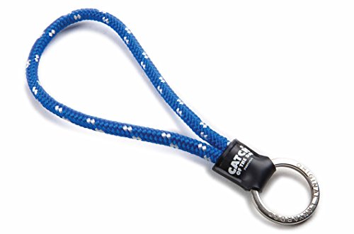 Original Lanyards® , Portachiavi  blu Blau/Weiß - kurz