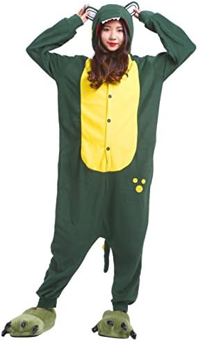 AKAAYUKO Unisex Adult Fleece Onesies Kigurumi Hoodie Pajamas Cosplay Loungewear Size M