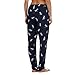 Lounge & Sleep Womens Navy Dragonfly Print Pyjama Bottoms 16
