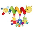 Lalang Baby Plüschtiere, Kleinkindspielzeug,Beschwichtigen Schlaf Spielzeug,Kinderwagen, der Spielzeugauto-Drehmaschine hängenden Baby Rasseln, Farbige Insekt - 2