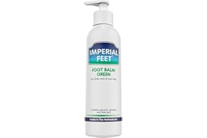 Imperial Feet Foot Balm Green - 150ml Non-Sticky Cream for Dry Feet & Cracked Skin - Aloe Vera Moisturizer for Diabetics - Soothing Hydration & Dryness Skin Repair for Hands, Feet, Legs & Overall Care
