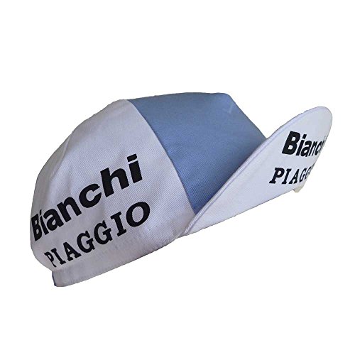 Retro cycle team cap Vintage fixie Bianchi Piaggio White by APIS