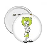 Egipto Mummy Horus rana sombrero redondo pins Badge botón ropa 5 piezas regalo