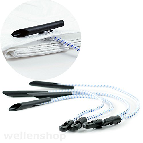 Preisvergleich Produktbild 4x Planenspanner Expanderhaken Ösenspanner Gummistropp