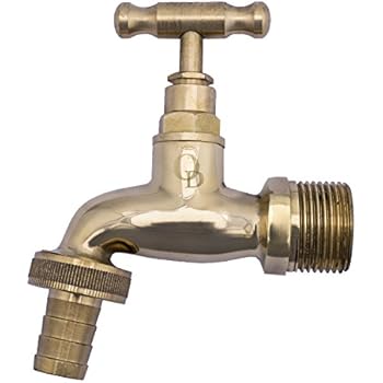 3/4 Zoll Messing Schlauch Union Wasserhahn mit Schlauchadapter: Amazon