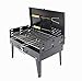 Produktbild ACC Barbecue Grill, tragbare Folding Holzkohlegrill Schreibtisch Tabletop Outdoor Edelstahl Raucher BBQ für Picknick Garten Terrasse Camping Travel ein Geschenk-Set von zehn
