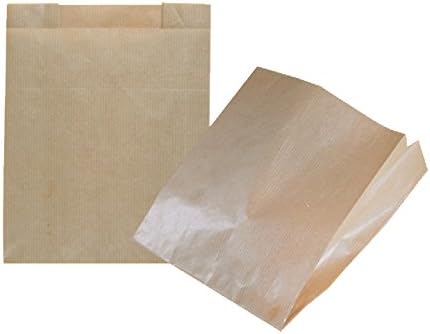 50 Small Kraft Paper Bags with Base (20+4/20cm) 40 gr. m2. Ideal for gift bags, party bags, Advent Calendar, food, snacks, fruit, tea, coffee, spices, herbs