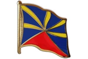 Digni Pin's (épinglette) Drapeau France Réunion - 2 x 2 cm