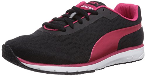 Puma Narita V3 Speed W, Women's Running Shoes, Black - Schwarz (01 black-black-virtual pink), 4 UK