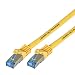Produktbild Ligawo Patchkabel Cat.7 S-FTP PiMF RJ45 Cat6A Stecker für Netzwerk/Internet Anschluss (2m) - gelb