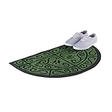 tapete felpudo verde musgo Estiloso y práctico: El felpudo original ayuda a decorar la entrada de tu hogar. Para que no entre suciedad, ni humedad en la casa. Simplemente limpiarlo con un paño húmedo