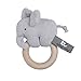 Produktbild baby's only 855402 Holz-Greifling / Rassel Elefant Silber grau