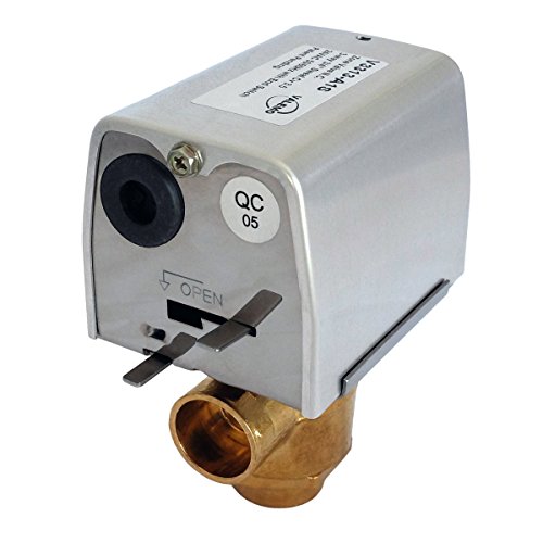 ValemoV3313-A1S Motorized Zone Valve, 3-way 3/4", Sweat, 24 VAC with End Switch