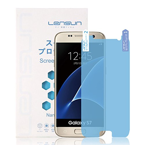 Galaxy S7 Screen Protector   Lifetime Warranty  Lensun Nano Tech Tempered Glass Anti-Shock Screen Protector Film for Samsung Galaxy S7 5 1   S7-BHM 
