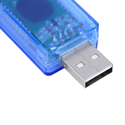 Binwo USB Power Monitors Multi meter Voltage Tester(4V-9V) Ampere Current Meter (0A-3.3A) High Precision LCD Display USB Tester Charger Dector for Mobile phone Power Banks & Other USB Charging device - 5