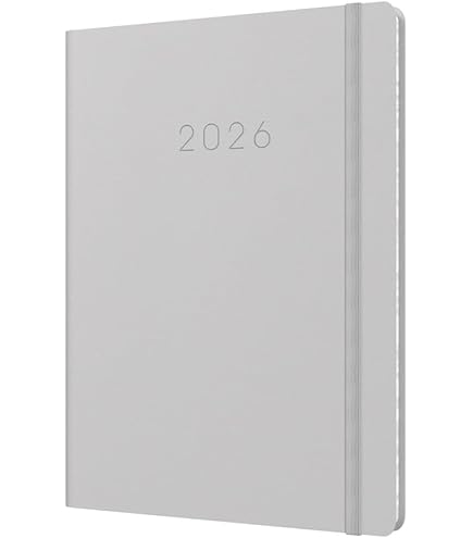 Agenda Semainier Collins Legacy 2026 - Format A5, Couverture Rigide Lilas, élastique De Fermeture