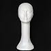 Foam Model Head, FEITONG Mannequin Female Foam Long Neck Head Model Hair Hat Wig Glasses Stand Display (1Pc, white)