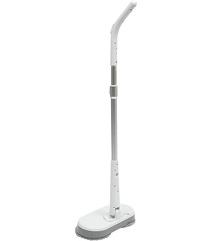 Mocio elettrico senza fili 7.4V 2000mAh batteria al litio 200ml serbatoio dell'acqua 1 ora di durata Dry & Wet Mopping Bianco 113x28x13cm