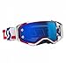 Produktbild Scott Prospect MX Goggle Cross/MTB Brille rot/weiß/blau chrom works