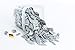 Produktbild INNA Glas Deko Rindenmulch/Holzstücke Hedwig, metallic Silber, 2-10cm, 1,1l Box, Made in Germany - Dekormulch/Deko Mulch - monsterkatz