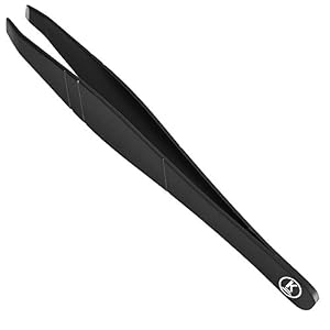 K-Pro Eyebrow Tweezer, Slant - Stainless Steel and Beautiful Design (Blue) - Image 9