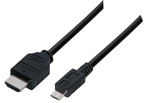 MANAX® HDMI Verbindungskabel MHL Stecker Micro B auf HDMI Stecker 1,0 m