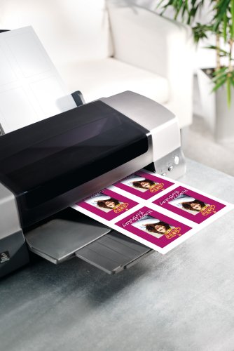 Sigel DE160 Flaschenetiketten, 20 Stück, hochweiß, für Ink (A4 Papier, hochglänzend, 80 x 120 mm) - 4