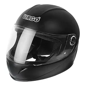 Virgo Philip Matte Finish Helmet (Black, Medium)