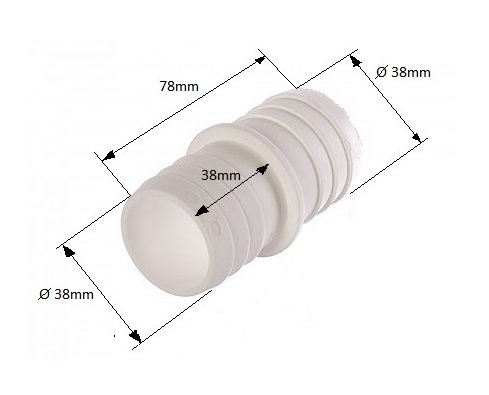 Schlauchverbinder für 38mm - 2