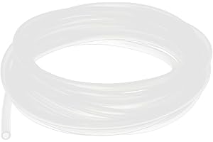 UXCELL sourcingmap Silicone Tube, 8mm ID, 10mm OD, 16.4ft, Flexible Silicone Rubber Tubing, Water Air Hose Pipe, Translucent, for Pump Transfer