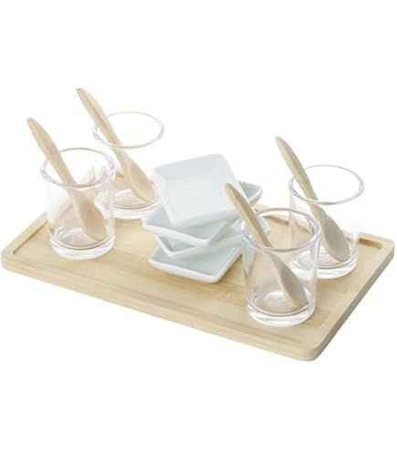 Set Aperitivo Moderno Con 6 Ciotoline E Tagliere Legno | Vassoio Per Stuzzichini, Idea Regalo Elegante - Foto 10