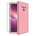 Produktbild AILZH kompatibel für HandyHülle Samsung Galaxy Note 9 Hülle +Weicher HD-Bildschirmschutz,HandyHülle PC Hartschale Anti-Schock Schutzhülle Stoßfänger Bumper Cover Case Schutzkasten Rosen(Rosa)