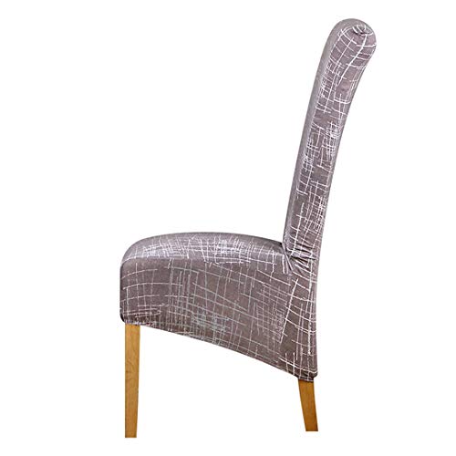 Long Back Chair Cover Large Size Europe Style High Back Seat Covers Universal Restaurant Hotel Party Banquet Slipcovers Home Europe style XL Sizes