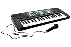 JANCOM Key Piano Keyboard Toy with Recording and Mic and Mobile Charger Power Option Battery Piano for Kids with Microphone Portable Electronic Keyboards for Beginners