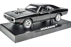 Fuwraixis Voiture en Alliage à l'échelle 1/32, modèle de Voiture Charger1970, Jouets en Alliage coulé sous Pression, modèles de Voitures de Collection, Cadeaux pour Enfants et Adultes