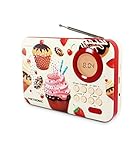 Sleep- und Snooze-Funktion Metronic 477219 Radio Cupcake weiß/rot