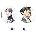 Produktbild GOTH Perhk Kpop BTS Bangtan Boys BTS Light/Boy With Luv Tragbare Mini Hand Fan doppelseitig Gemusterte PVC Fan Sommer 1 STÜCKE(JIN)