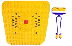 NETCLUB Acupressure Foot Mat For Stress And Pain Relief + Acupressure latest advance Mini Roller with finger Massager fitness mat fitness kit advance home gym mini