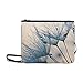 Produktbild WYYWCY Gefrorene Pflanzen Muster Benutzerdefinierte hochwertige Nylon Slim Clutch Bag Cross-Body Bag Umhängetasche