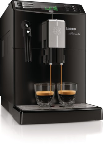 Saeco HD8761/01 Minuto Kaffeevollautomat, klassischer Milchaufschäumer, schwarz - 5