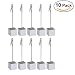 Produktbild PIXNOR 10 Stk. Cube Memo Halter Card Clip Foto Büroklammern Hinweis (Silber)