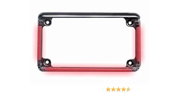 motorcycle license plate frame with turn signals
