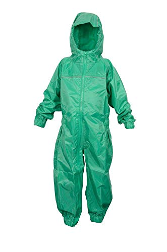 Dry Kids wasserdichter Regenanzug, für Jungen und Mädchen geeignet, aus Polyester, in Grün, für Kinder ab 2 Jahren.