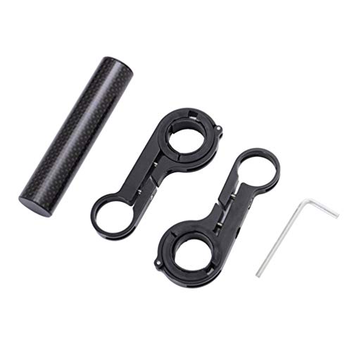 Preisvergleich Produktbild FCGV Fahrrad Taschenlampe Halter Lenker frontleuchte Halterung schwarz-schwarz