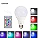 Produktbild LED RGB Lampen, Sunpion® 10W Dimmbar Glühbirne 16 Farben zur Wahl, inklusive Fernbedienung, Farbwechsel Lampen, LED Birnen, LED Leuchtmittel (10W E27)