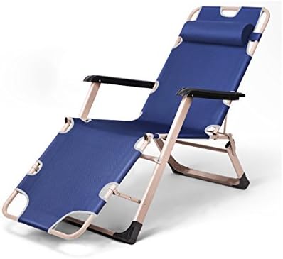 LIANJUN Fishing Accessories Zero Gravity Sun Lounger Chair With Headrest Foldable Adjustable Garden Patio Chair Reclining Camping Relax Furniture Outdoor Camping Bedchairs ( Color : Blue , Size : A )