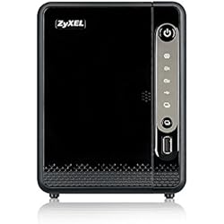Zyxel Dispositivo de almacenamiento en red NAS [2 módulos] para el hogar con acceso remoto y transmisión multimedia [NAS326]