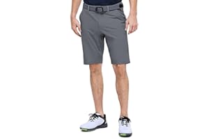 Outdoor Ventures Men's Golf Shorts Dry Fit, 11" Lightweight Quick Dry Golf Stretch Bermuda Shorts Performance Casual Shorts with Pockets for Golf Travelling and Working