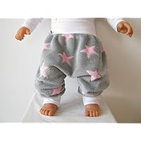 baby mitwachshose wellness fleece stern haremshose ab gr. 62 - 80